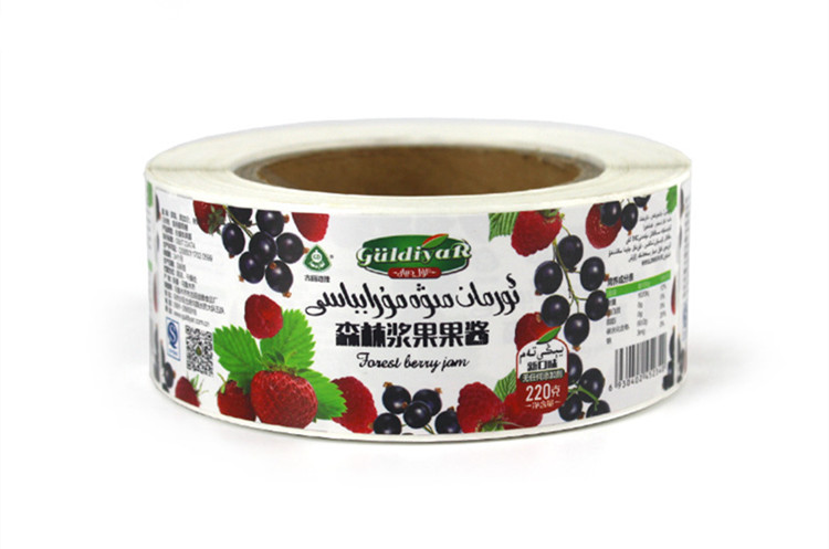 食品不干膠定制—果醬標(biāo)簽印刷