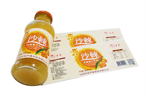 食品標(biāo)簽定制-果汁飲料不干膠印刷