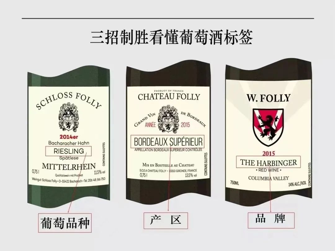 看懂酒標簽的三個關鍵點